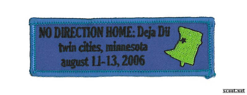 No Direction Home Scooter Patch